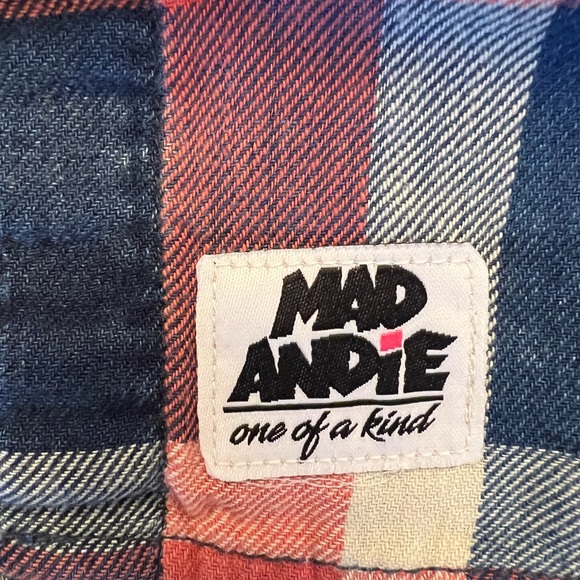 The Beatles One-of-a-Kind Custom MadAndie American Eagle Outfitters Flannel - M - Picture 4 of 5